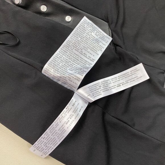 Zara Faux Leather Mini Skirt Women Small Black Quilted A Line Retro Y2K Pleather - Picture 10 of 12